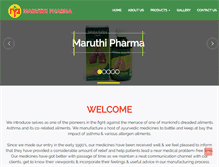 Tablet Screenshot of maruthipharma.com